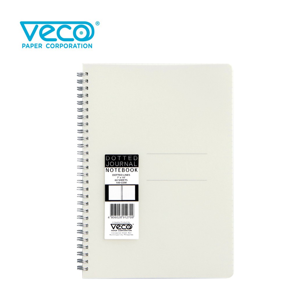 Veco Journal Notebook 7x10in 100gsm 60's deluxe cream inside pages (1pc