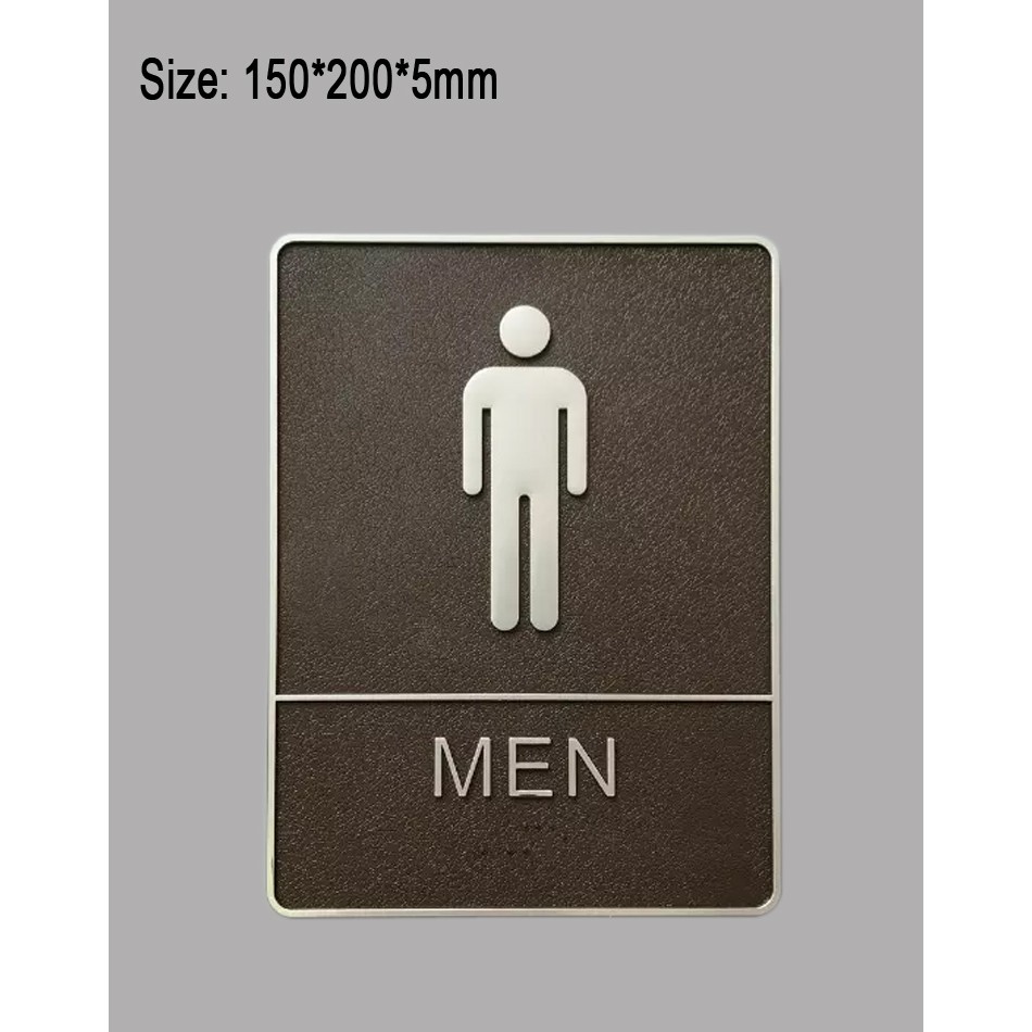 Creative Man And Woman Toilet Sign Reminder Toilet Signage