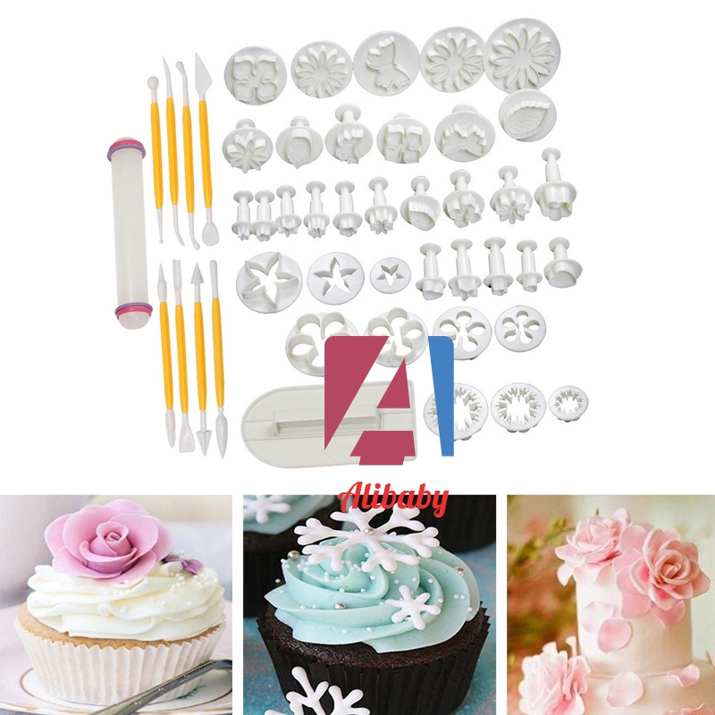 2018stock46 Pcs Fondant Cake Cutters Sugarcraft Homemade Cake