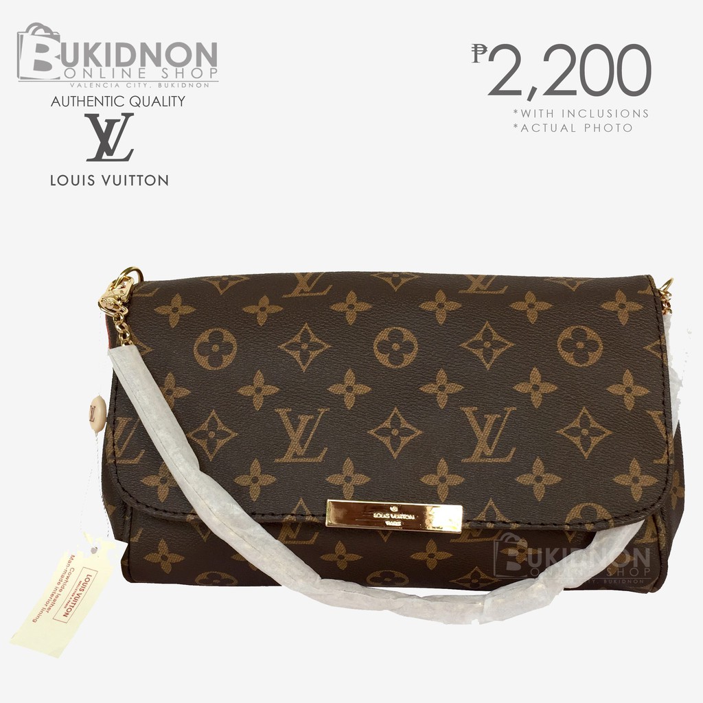 Premium/Authentic Quality Louis Vuitton Favorite Monogram Canvas Bag | Shopee Philippines
