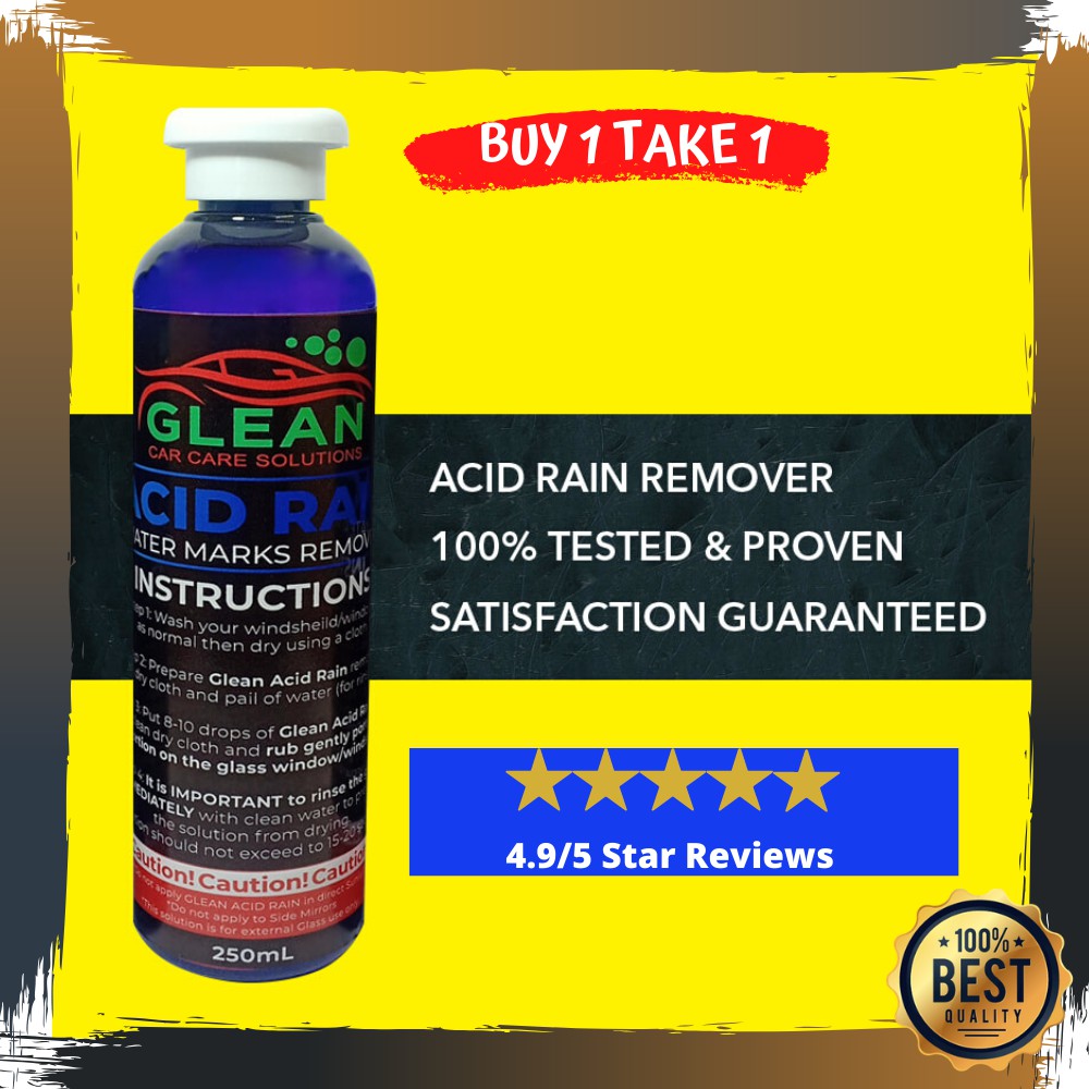 BUY 1 TAKE 1 Glean Acid Rain Remover Glass Watermark Protection w/ Free