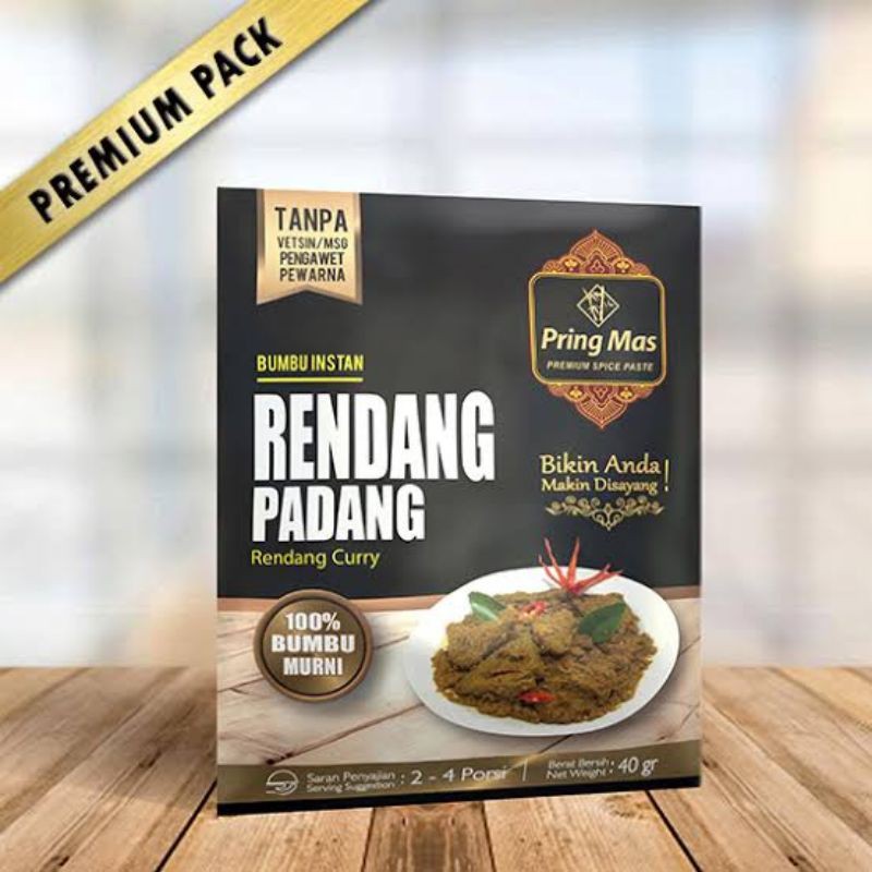 Pring Mas Rendang Seasoning - @ 4 Portion (40g) | Shopee Philippines