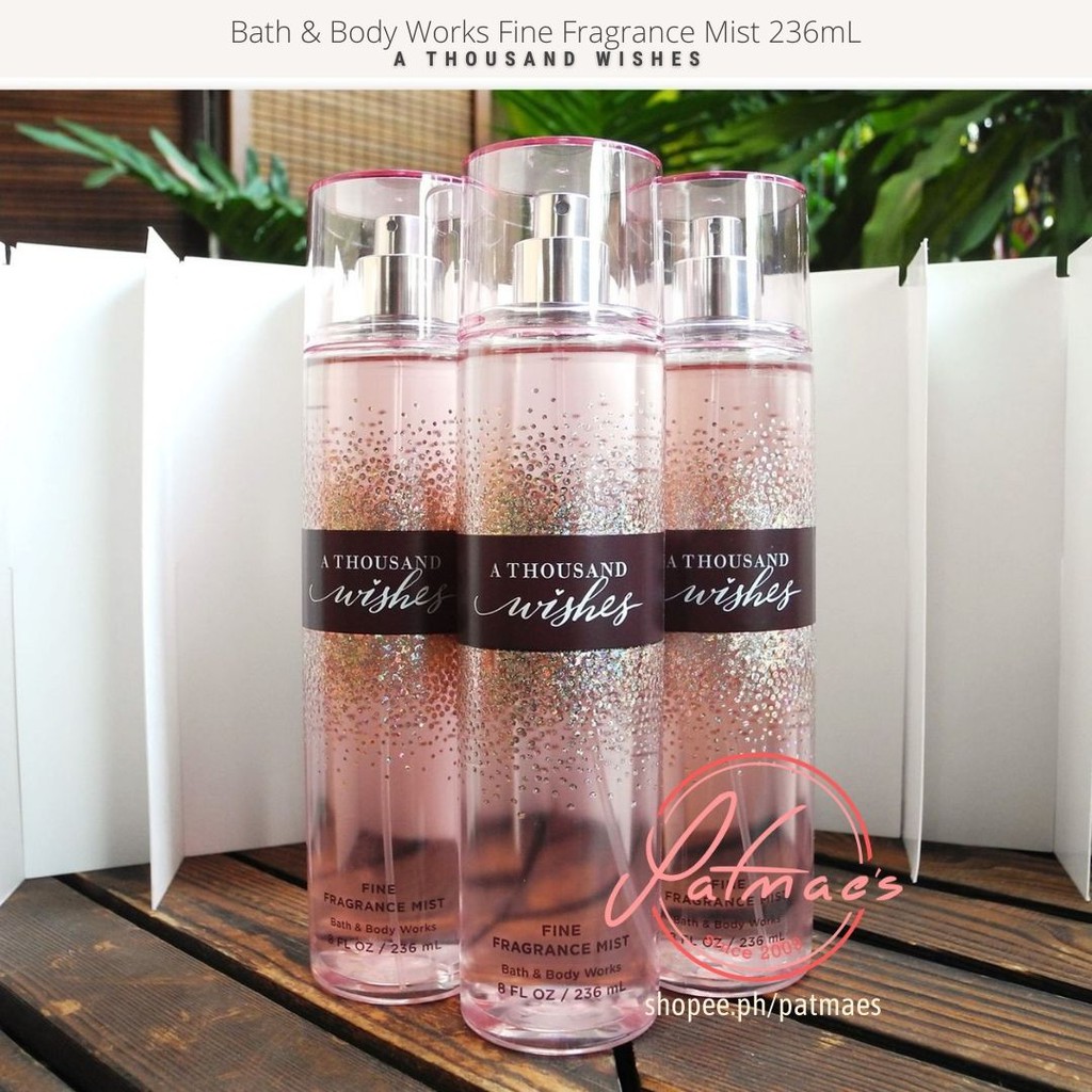 Bath and Body Works Fragrance Mist A Thousand Wishes 236mL Shopee