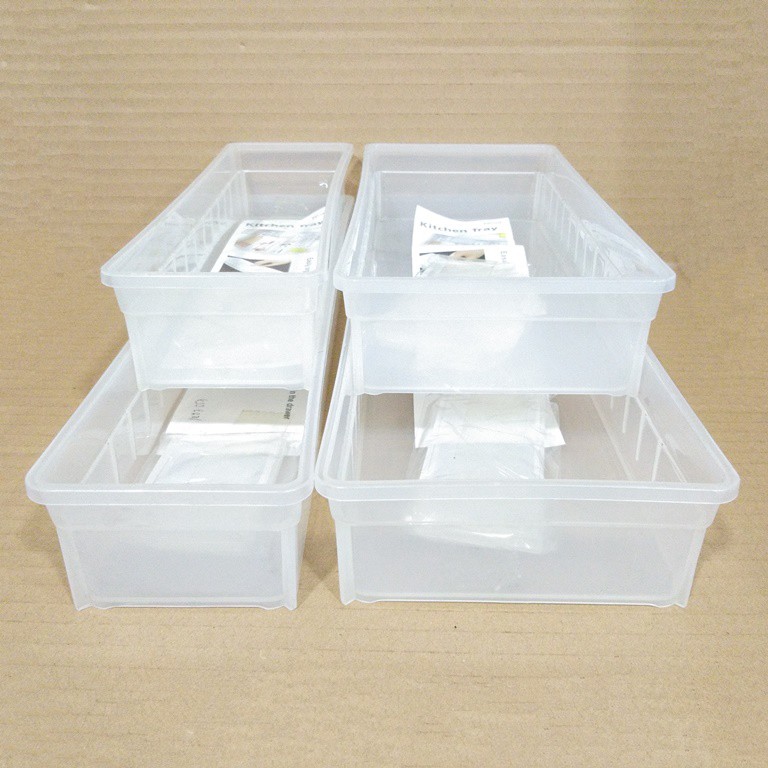 Multi-Purpose Stackable Clear Organizer with Divider | Shopee Philippines