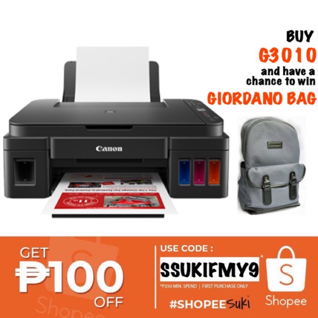 Canon Pixma G3010 Inkjet All in One Printer Shopee Philippines