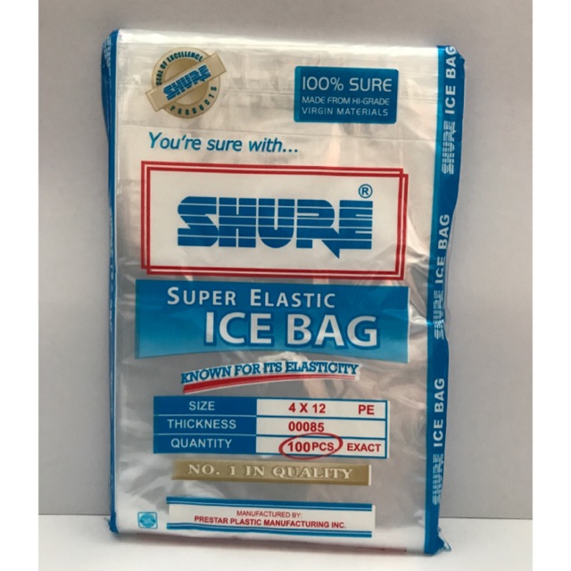SHURE super elastic ice bag 4x12 inches | Shopee Philippines