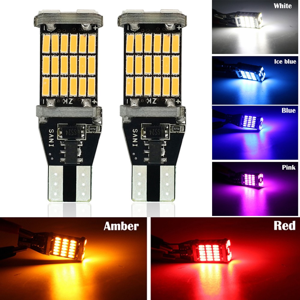 1Pcs T15 4014 45SMD Canbus LED Car Brake Reverse Turn Signal Fog Light ...