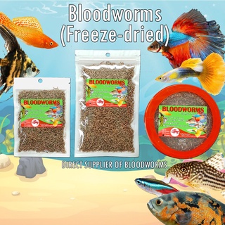 BLOODWORM (DIRECT SUPPLIER)Freeze-dried for guppy, betta, angelfish, mollies, small medium fish food