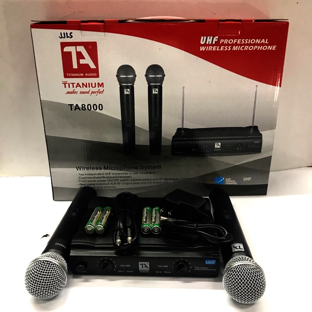 TITANIUM WIRELESS MIC TA 8000 Shopee Philippines