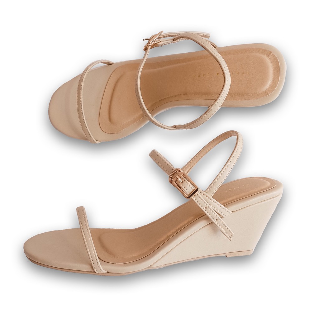 cream wedge sandals