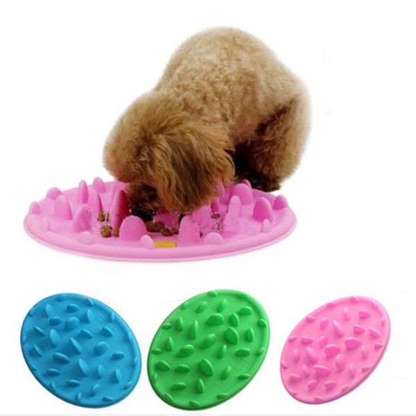 1 Pcs Silicone Pet Dog Cat Feeder Digestion Puzzle Food Bowl Slow