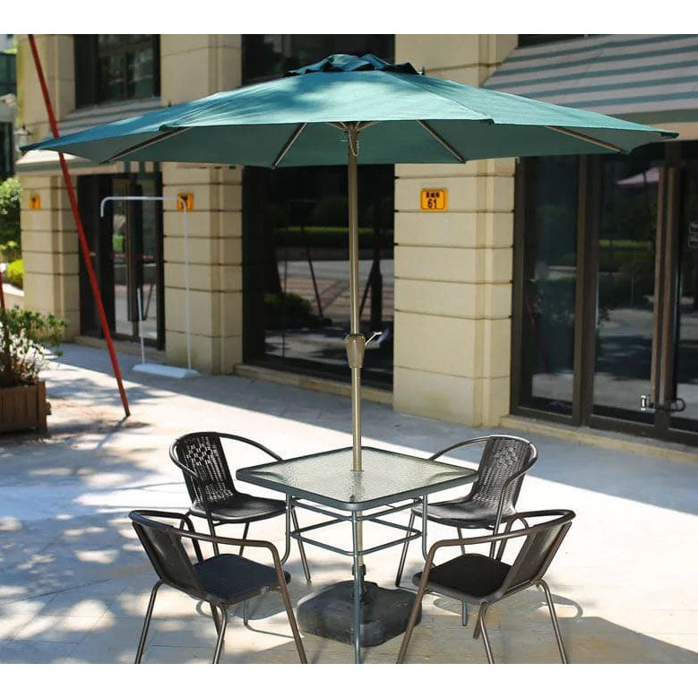 Patio Garden Table Set With Umbrella 4s Shopee Philippines