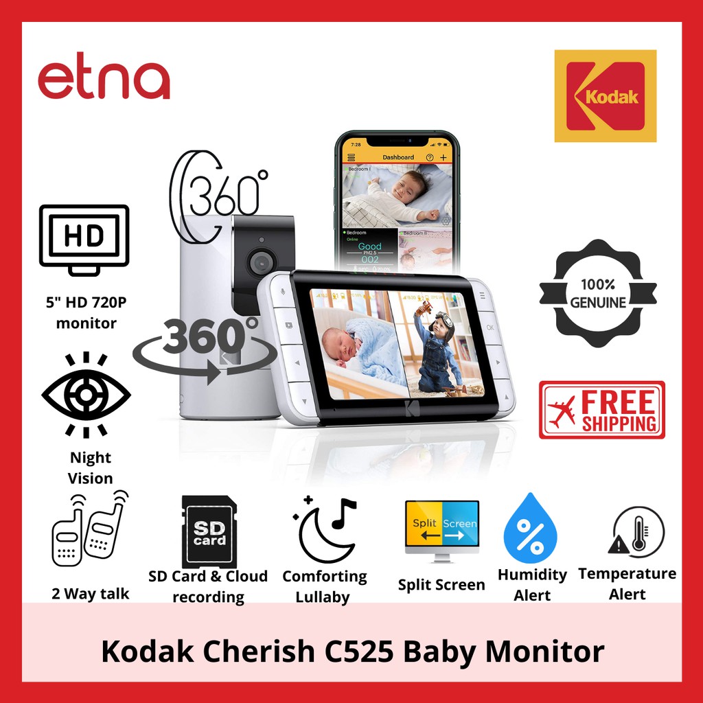 KODAK Cherish C525 Video Baby Monitor Shopee Philippines