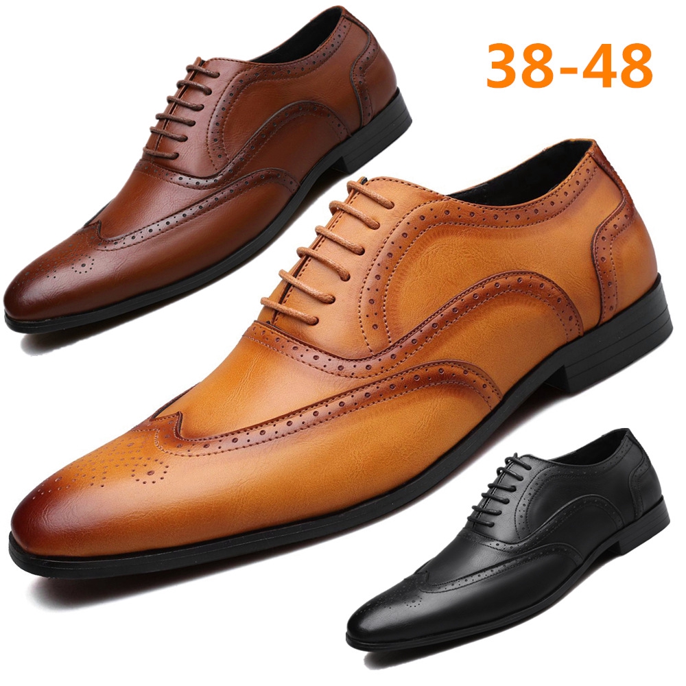 New men�s plus size dress leather shoes fashion Brock men