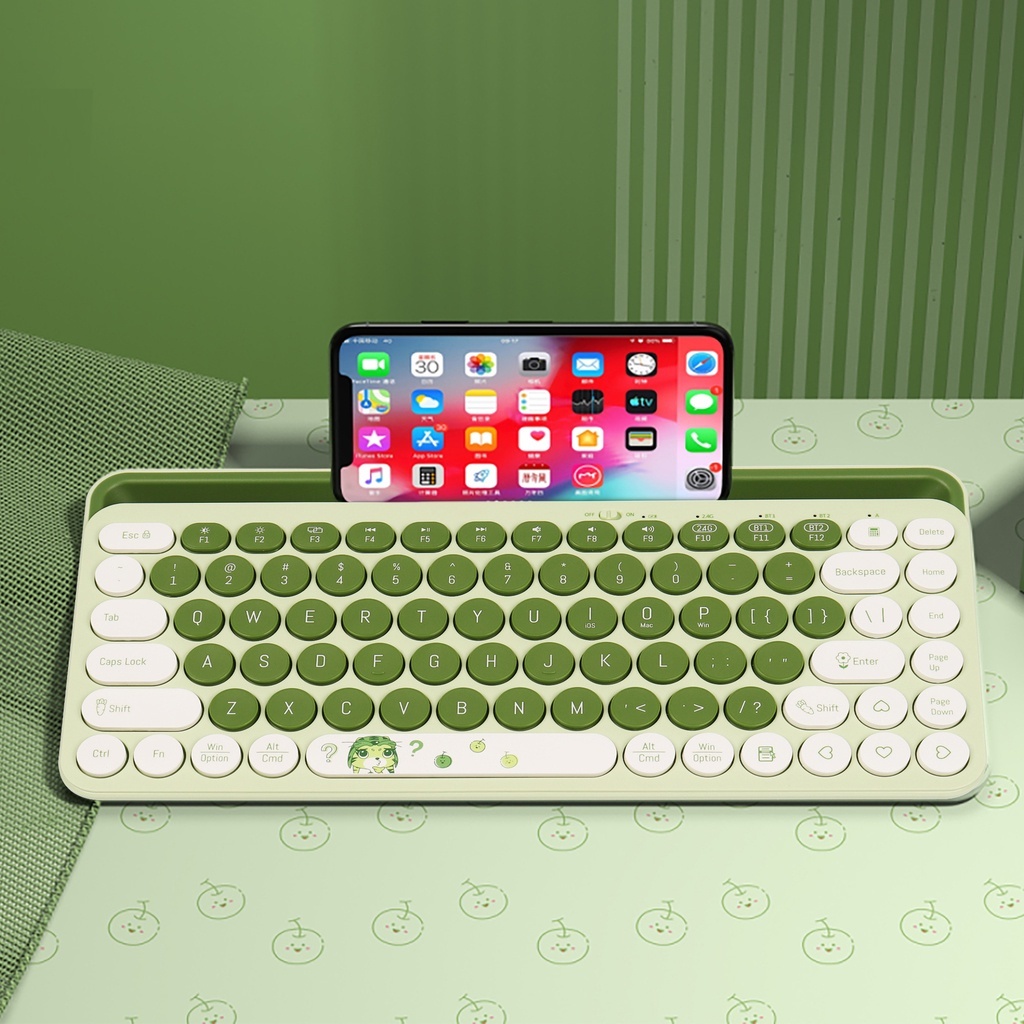 Bluetooth + 2.4G Wireless Keyboard Tablet Multimedia Bluetooth