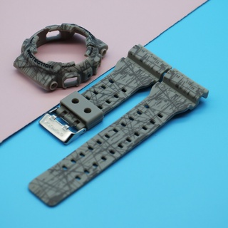 （Selling）（Ready Stock）Silicone Watch Strap +Case with tool for Casio G-Shock GA-110 GA100 GA120 GA15 #3