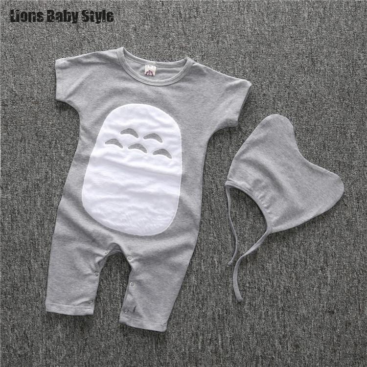 Totoro Cartoon Newborn Baby Rompers Toddler Kids Jumpsuit Onesie Hat+  Rompers | Shopee Philippines