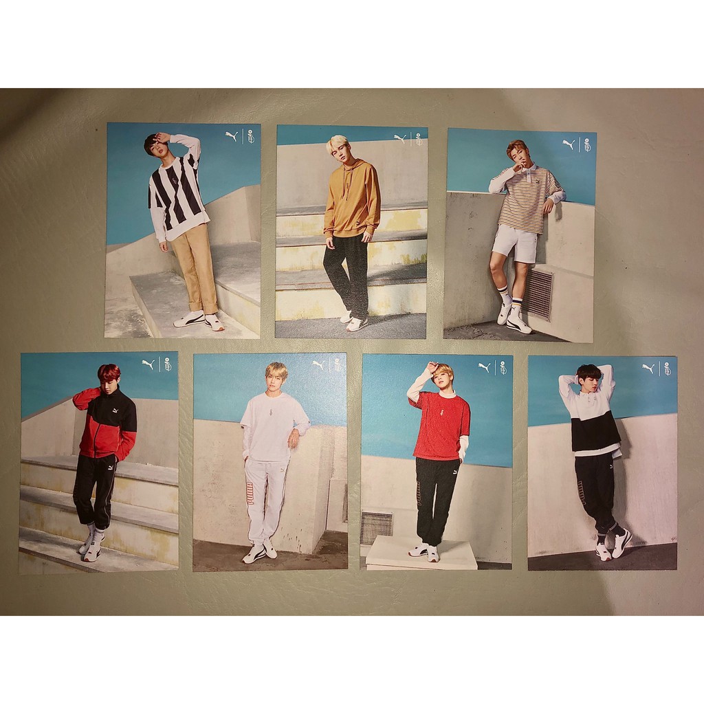 Prestige Bewolkt Tegenwerken BTS x Puma Exclusive Postcard/Photocard Set | Shopee Philippines