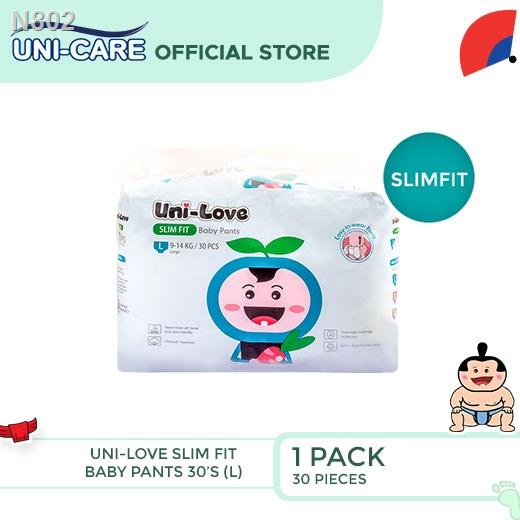 【Lowest price】◎UniLove Slim Fit Baby Pants 30's (Large) Pack of 1