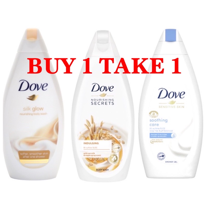 Buy1Take1 Dove Shower Gel 500mL Shopee Philippines