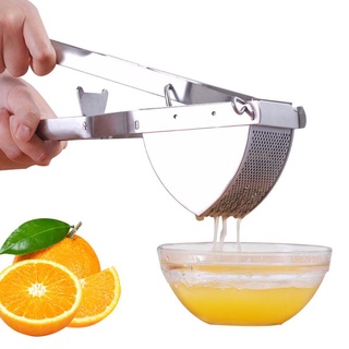 yu Heavy Duty Stainless Steel Manual Juicer Potato Masher Ricer for Baby Food Fruit Vegetable Kitchen Bar Counter Pressure #8