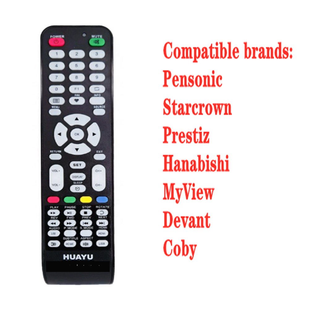 Huayu RM-L1388 Universal Smart TV Remote Control With Netflix And ...