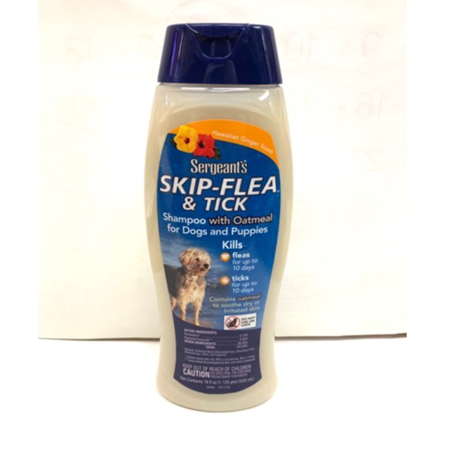 Sergeant Skip Flea and Tick Shampoo, Oatmeal, 18oz Shopee Philippines