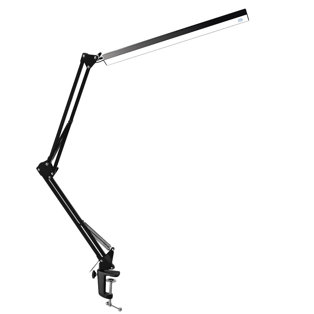 Aluminum Alloy Metal Led Clamp Lamp Swing Long Arm Work Desk Lamp