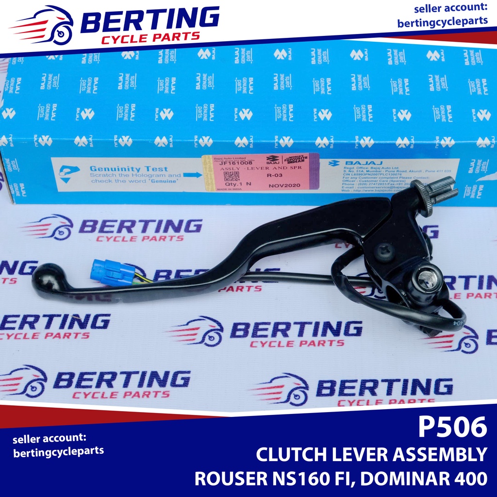CLUTCH LEVER AND HOLDER ASSEMBLY Rouser NS160 Dominar 400 Genuine