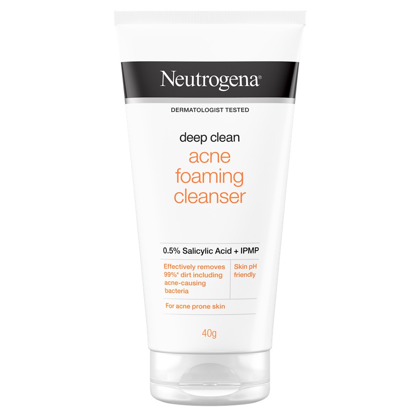 Neutrogena Deep Clean Acne Foaming Cleanser 40G | Shopee Philippines