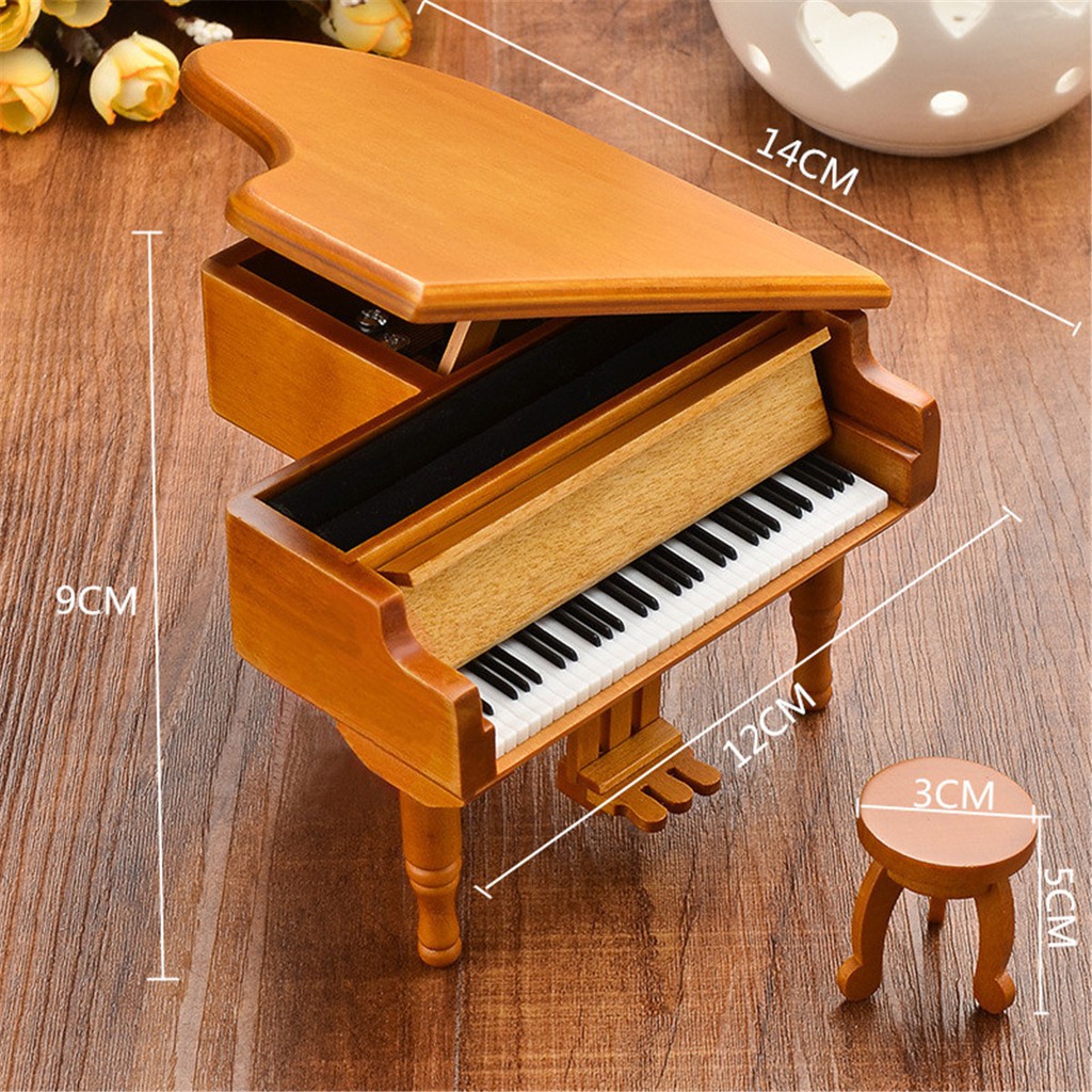 wooden musical toy piano