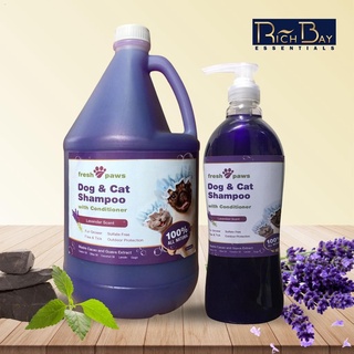 Fresh Paws Dog & Cat Shampoo with Conditioner (Madre de Cacao Guava Extract) Lavender Scentcod #1