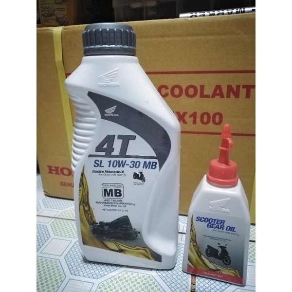 Honda engine oil 800ml with Gear oil 120mL for scooter | Shopee Philippines