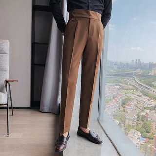 Korean Version Handsome Men's Casual Pants Solid Color Trousers Wear Comfortable Fabric Good【J1270】 #6