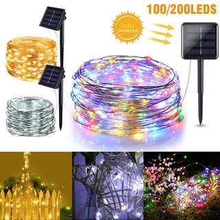 Solar String Lights 7M 12M 22M 200led Lights Outdoor Waterproof Christmas Party Decoration Lights #1