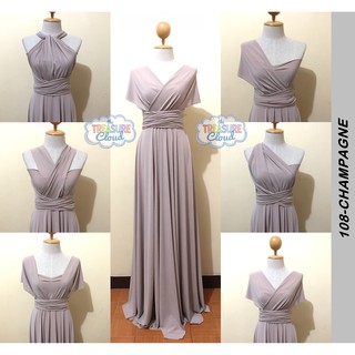 champagne infinity dress
