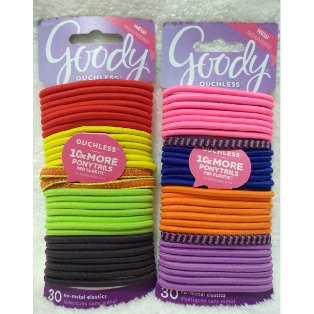 Goody Ouchless 30pcs 4 Colors Hair Tie For Women Shopee Philippines
