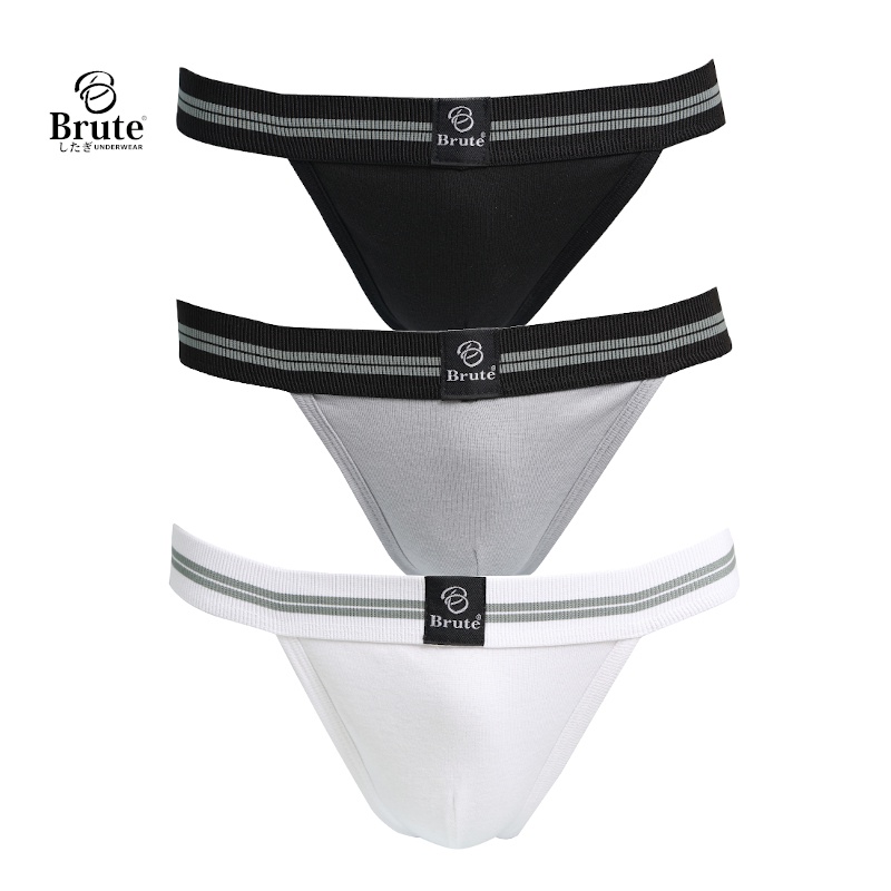 Brute Men's tanga cotton briefs (pack of 3) Shopee Philippines