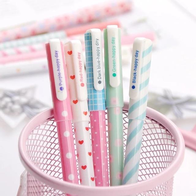 Pens & Inks Korea Happy Day Pen 10 In 1 Color Pen Set 10 Colors Per Set