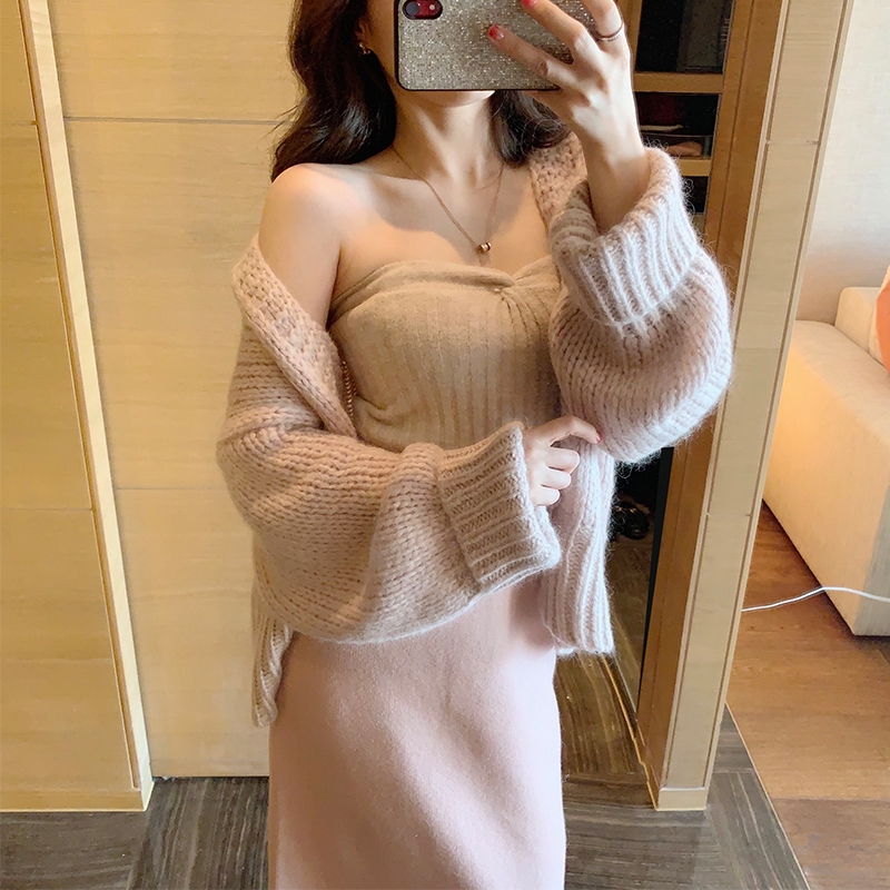 light purple cardigan sweater