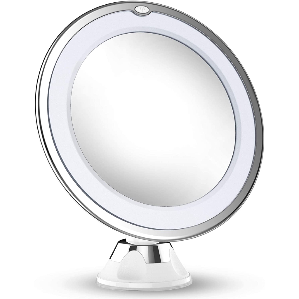 lighted magnifying makeup mirror