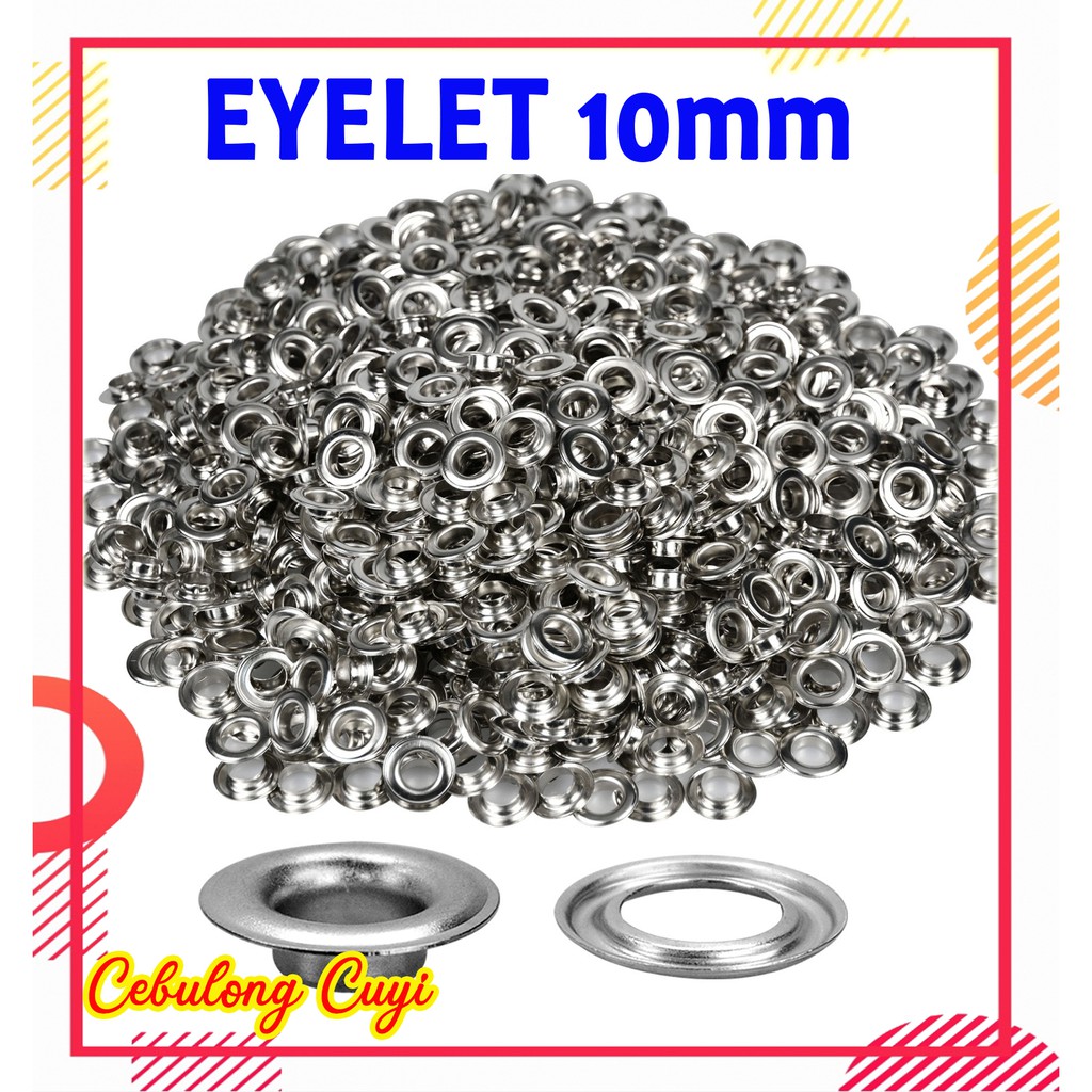 100 PCS/PACK EYELET FOR TARPAULIN 10MM SIZE Shopee Philippines
