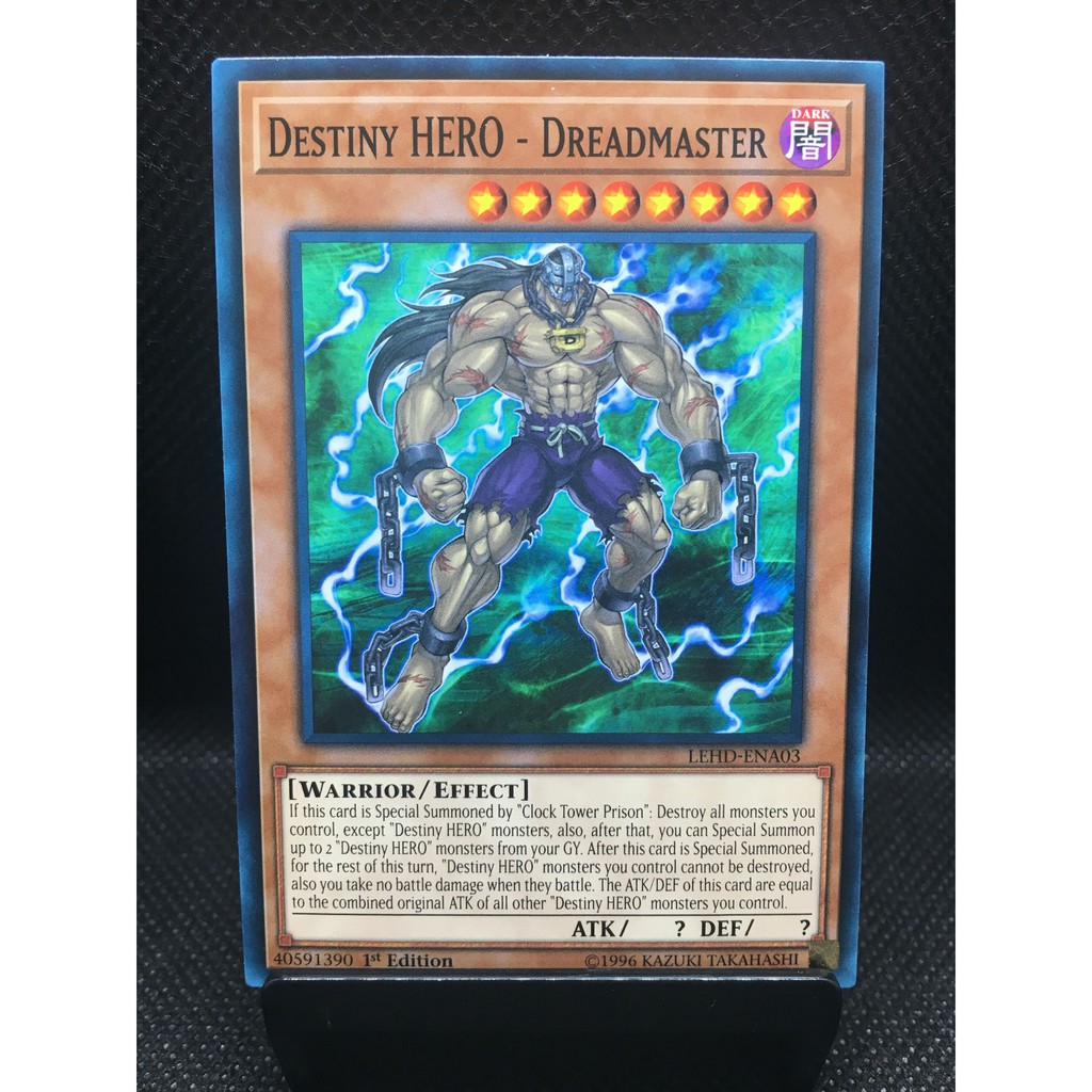 Yu Gi Oh Destiny Hero Dreadmaster Lehd Ena03 Yugioh Trading Card Game Shopee Philippines