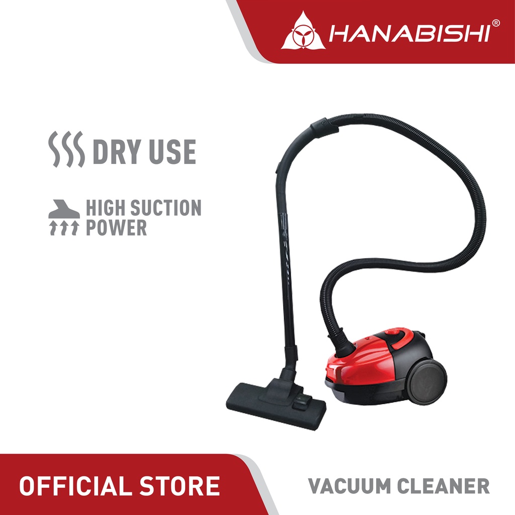 Hanabishi Vacuum Cleaner HVC10A High Suction Power With Filter bag Dust ...