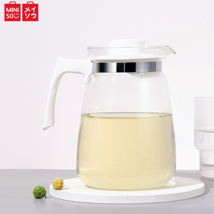Miniso Soda Lime Glass Pot 1.5L Tea Set Shopee Philippines