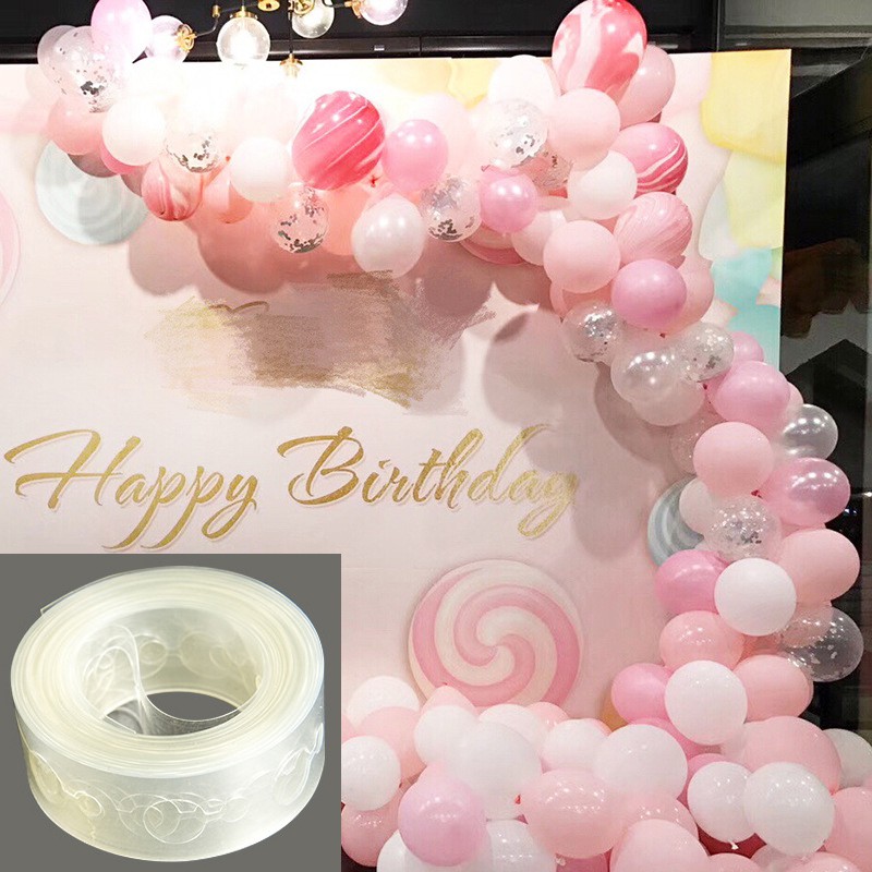 5m Balloon Strip Connect Chain Balloon Arch Decor Plasti Diy Tape