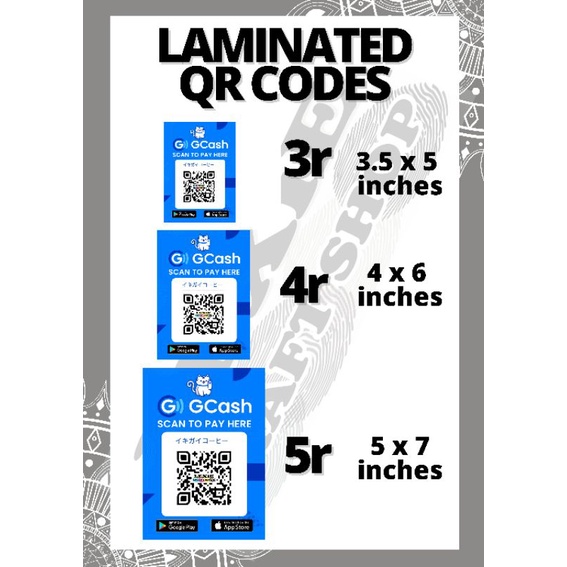 Laminated QR Code Signages Shopee Philippines