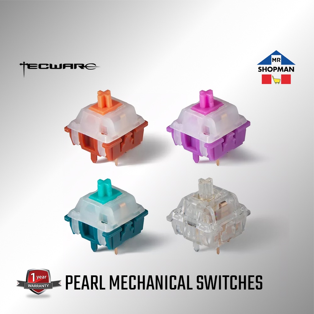 Tecware Pearl Mechanical Switches 10pc / 24pc / 35pc Keyboard Switch