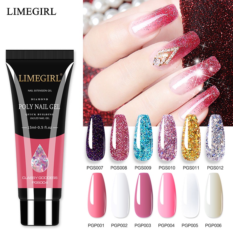 15ML Polygel Kit A Poligel Used For Nail Decoration Extension Poly UV ...