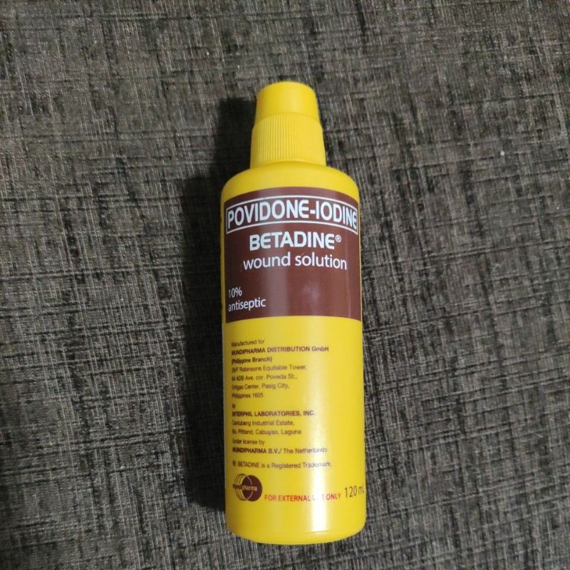 Betadine Wound Solution 120ml (POVIDONEIODINE) Shopee Philippines